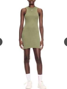 Off-White Virgil Abloh Sleek Rowing Dress